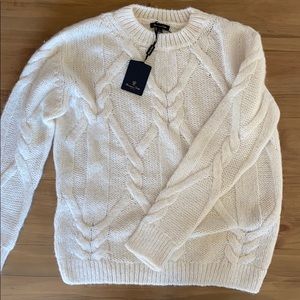 Massimo Dutti Cream Sweater, med